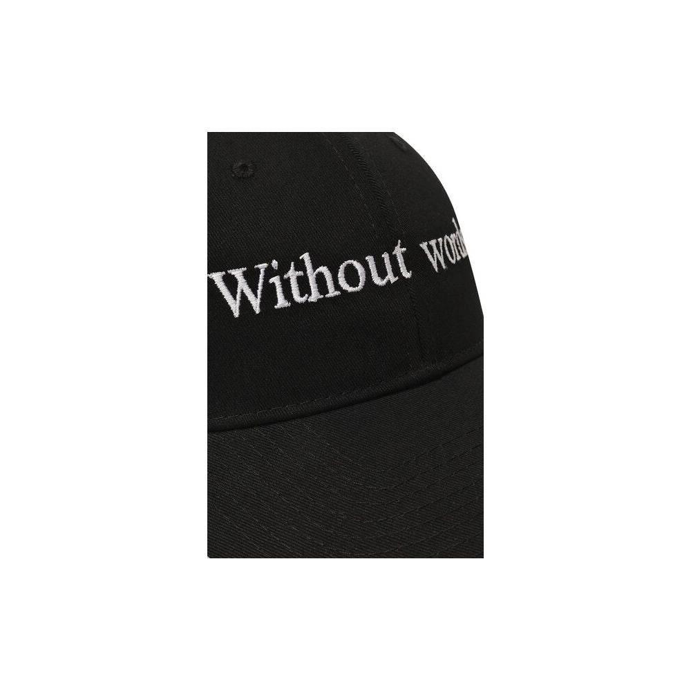Diego Venturino Black Cotton Hats & Cap - Hilstor