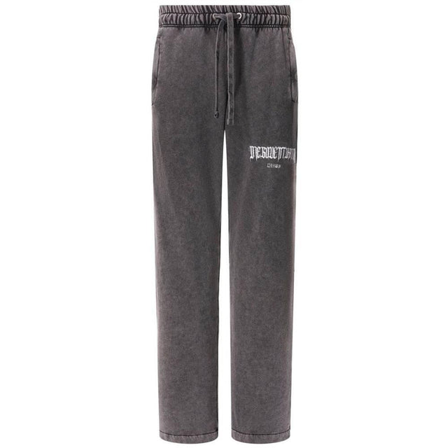 Diego Venturino Gray Cotton Men Trouser - Hilstor