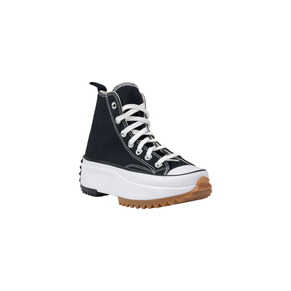 Converse sort og hvid stof sneaker