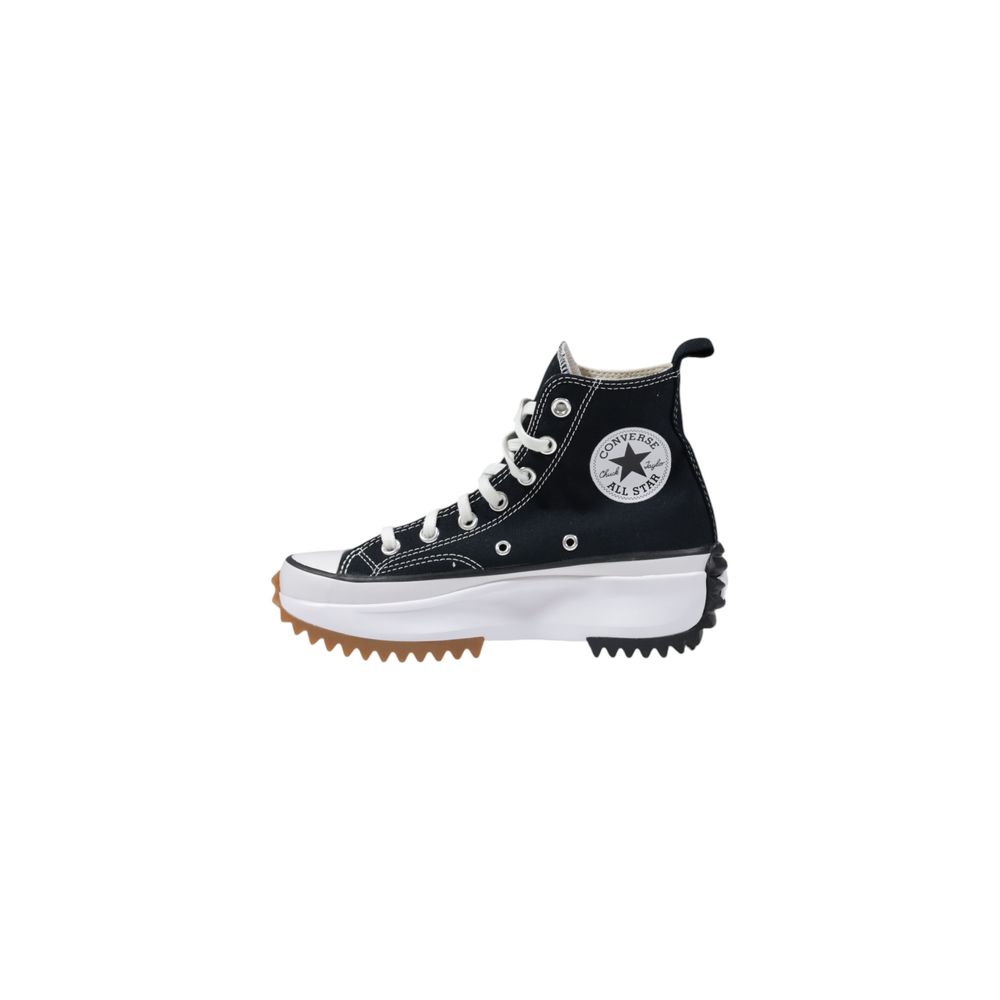 Converse sort og hvid stof sneaker