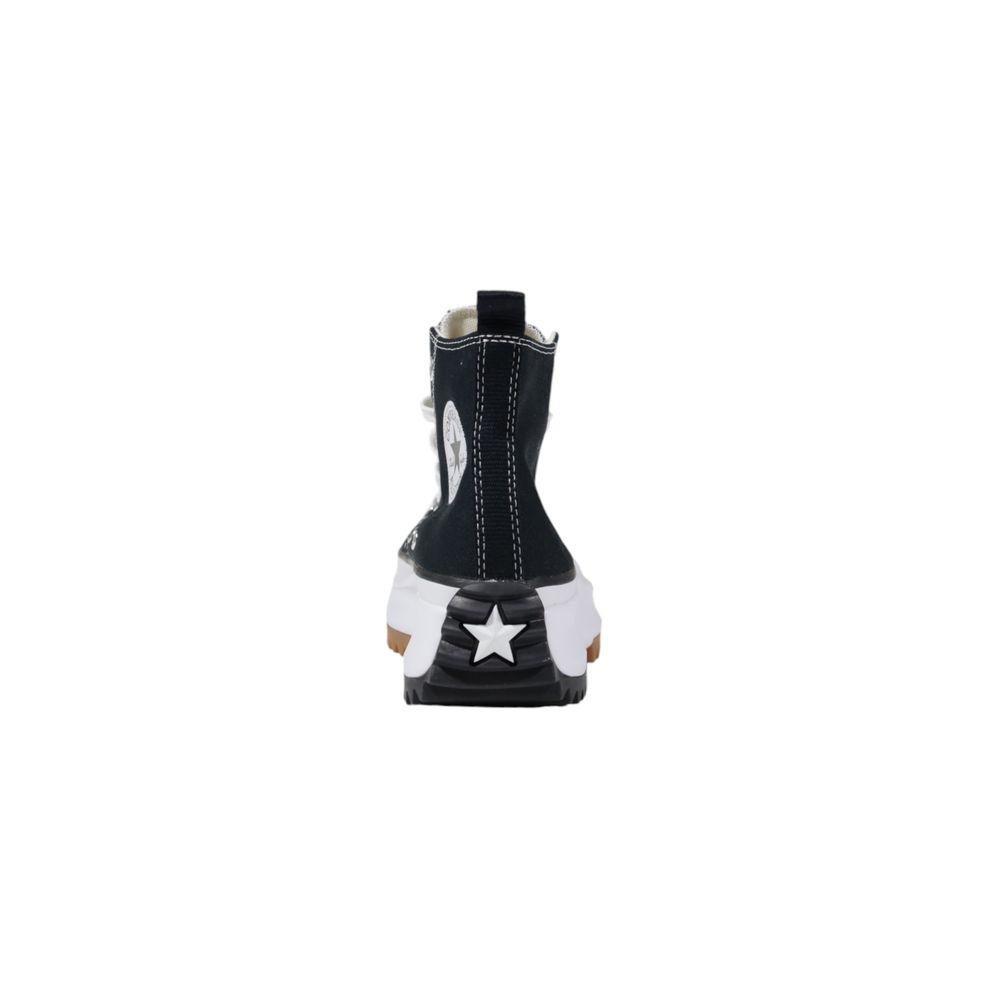 Converse sort og hvid stof sneaker