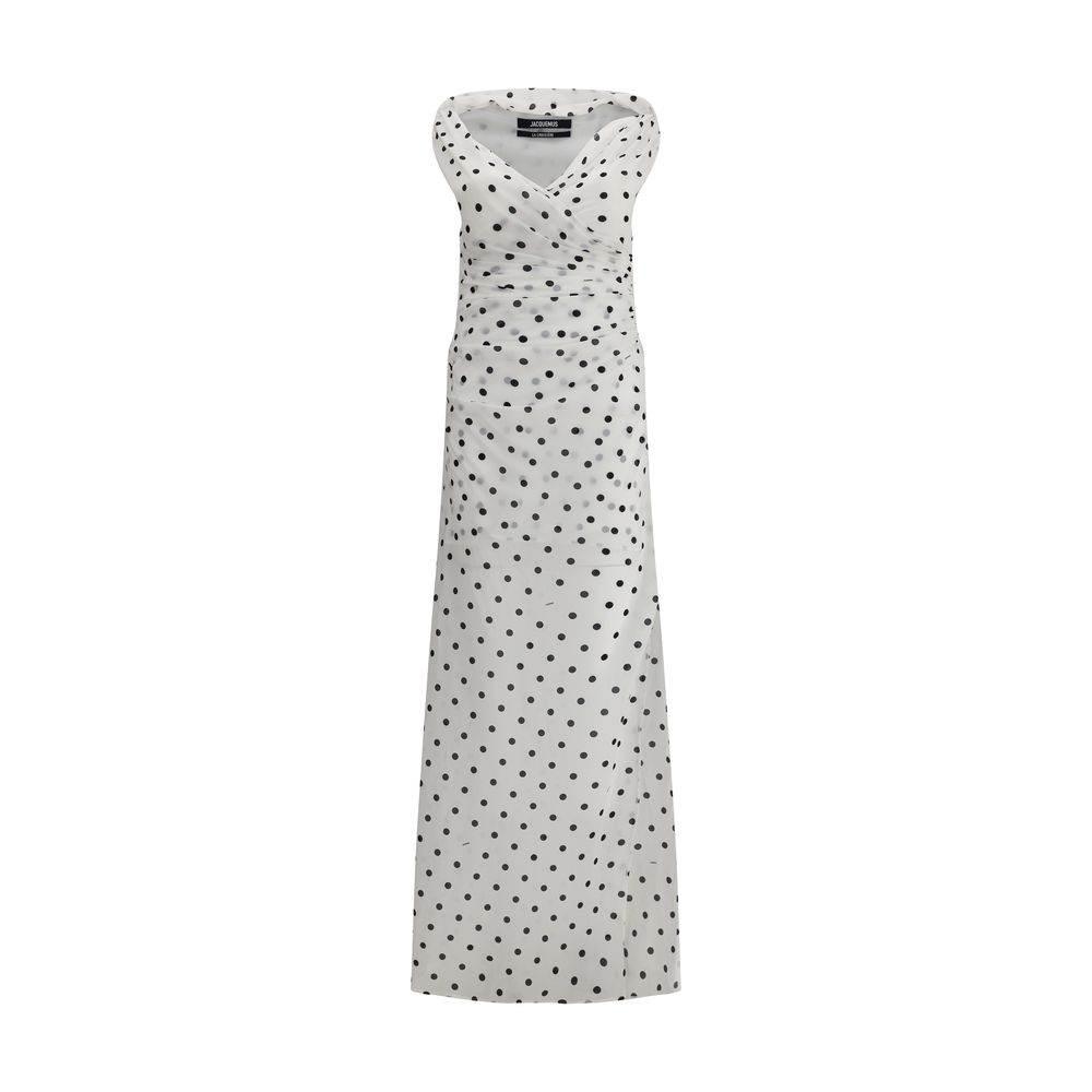 Jacquemus Rita pois long Dress - Hilstor