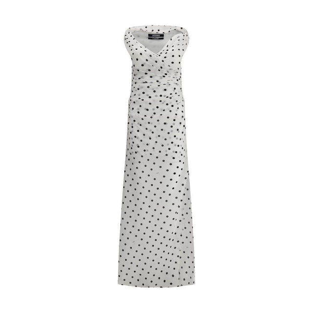Jacquemus Rita pois long Dress - Hilstor