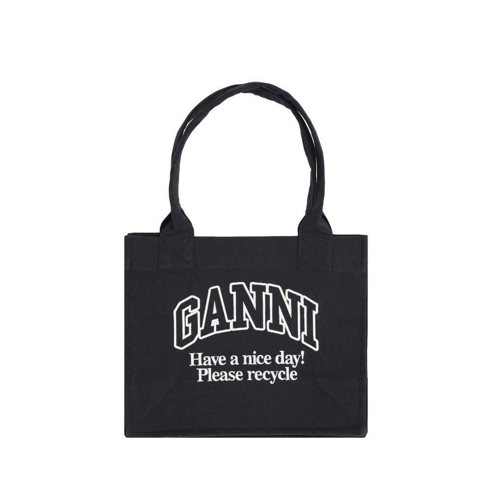 Ganni Cotton Tote Bag - Hilstor