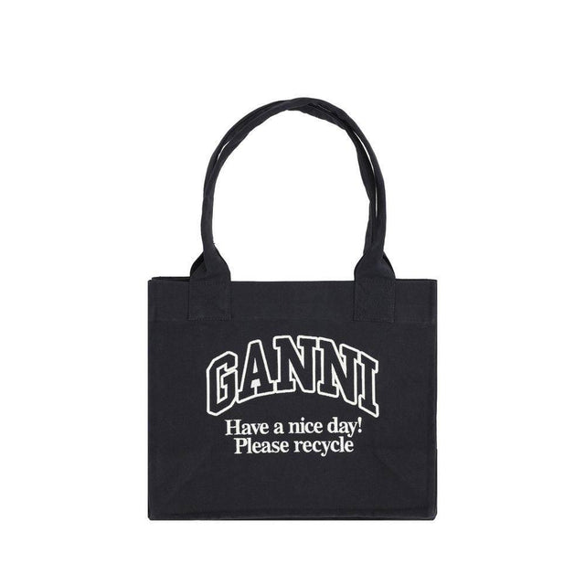 Ganni Cotton Tote Bag - Hilstor