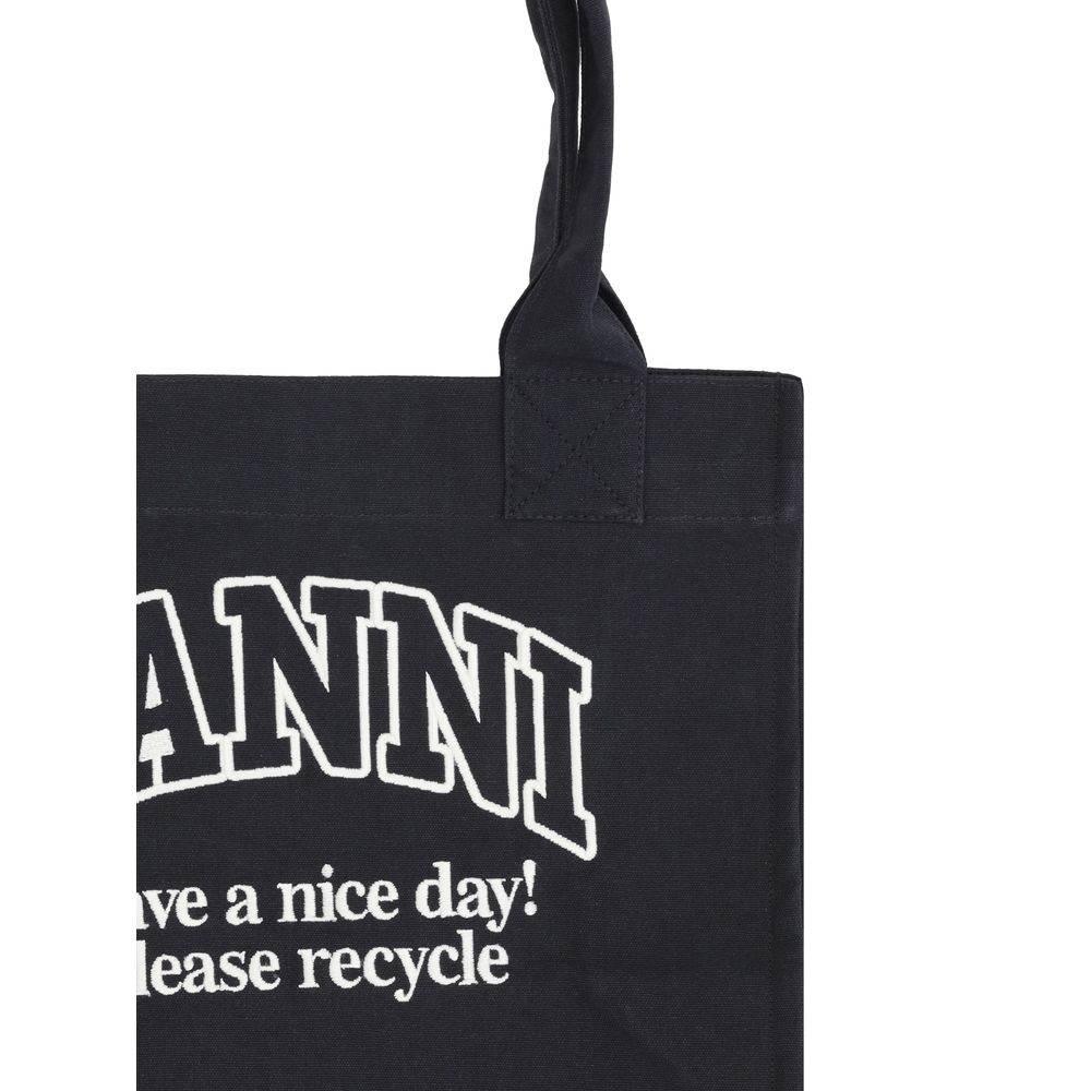 Ganni Cotton Tote Bag - Hilstor