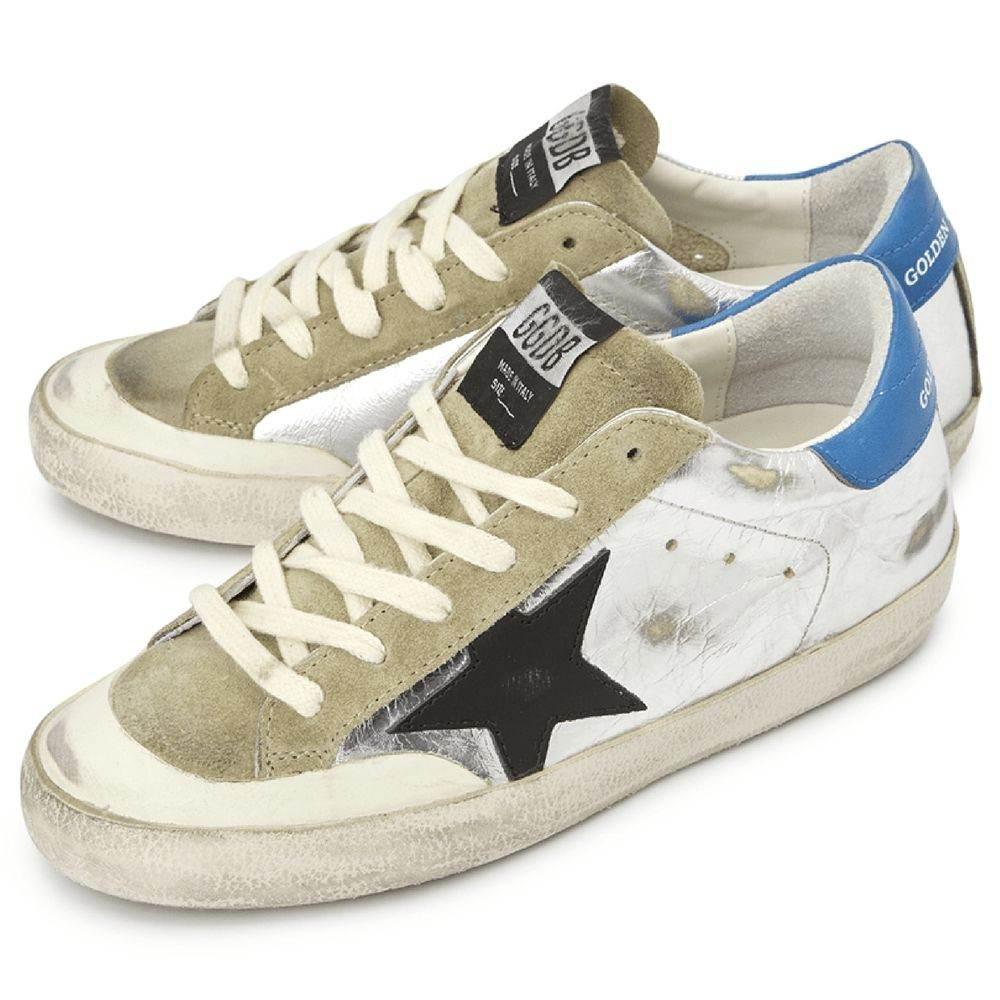 Golden Goose Gray Calfskin Sneaker - Hilstor