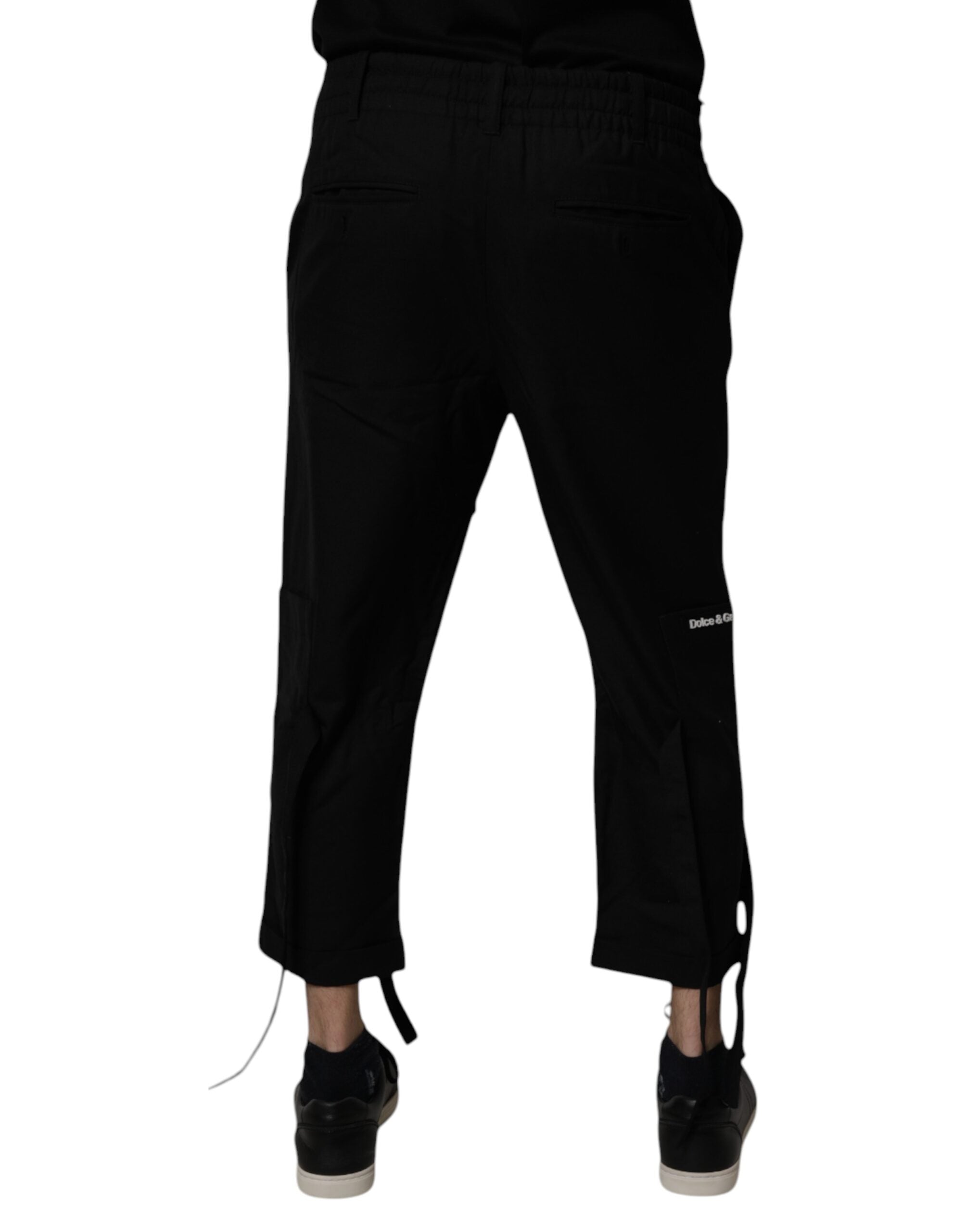 Dolce &amp; Gabbana sorte polyester mænd cropped bukser