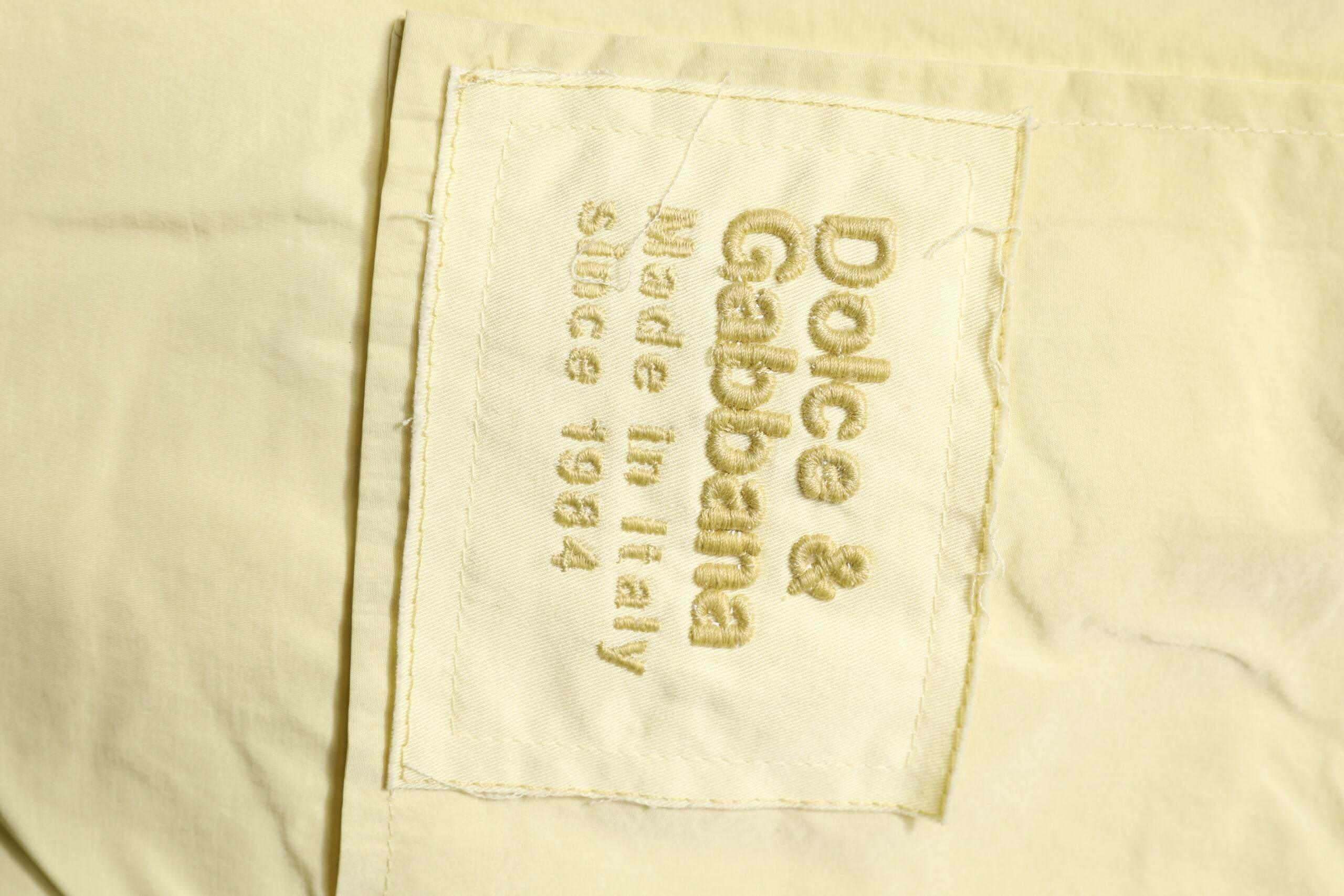 Dolce & Gabbana Yellow Nylon Cargo Chain Men Jogger Pants - Hilstor