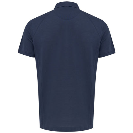 Corneliani Navy Blue Cotton Polo Shirt