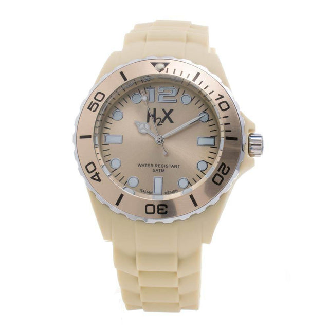 Haurex Cream Rubber Watch - Hilstor