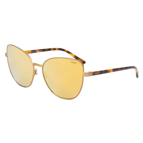 Polo Ralph Lauren Brown Metal Sunglasses - Hilstor