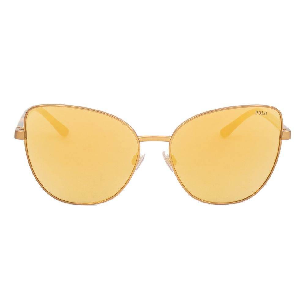 Polo Ralph Lauren Brown Metal Sunglasses - Hilstor