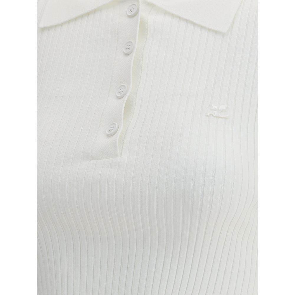 Courrėges Cropped Polo Shirt - Hilstor