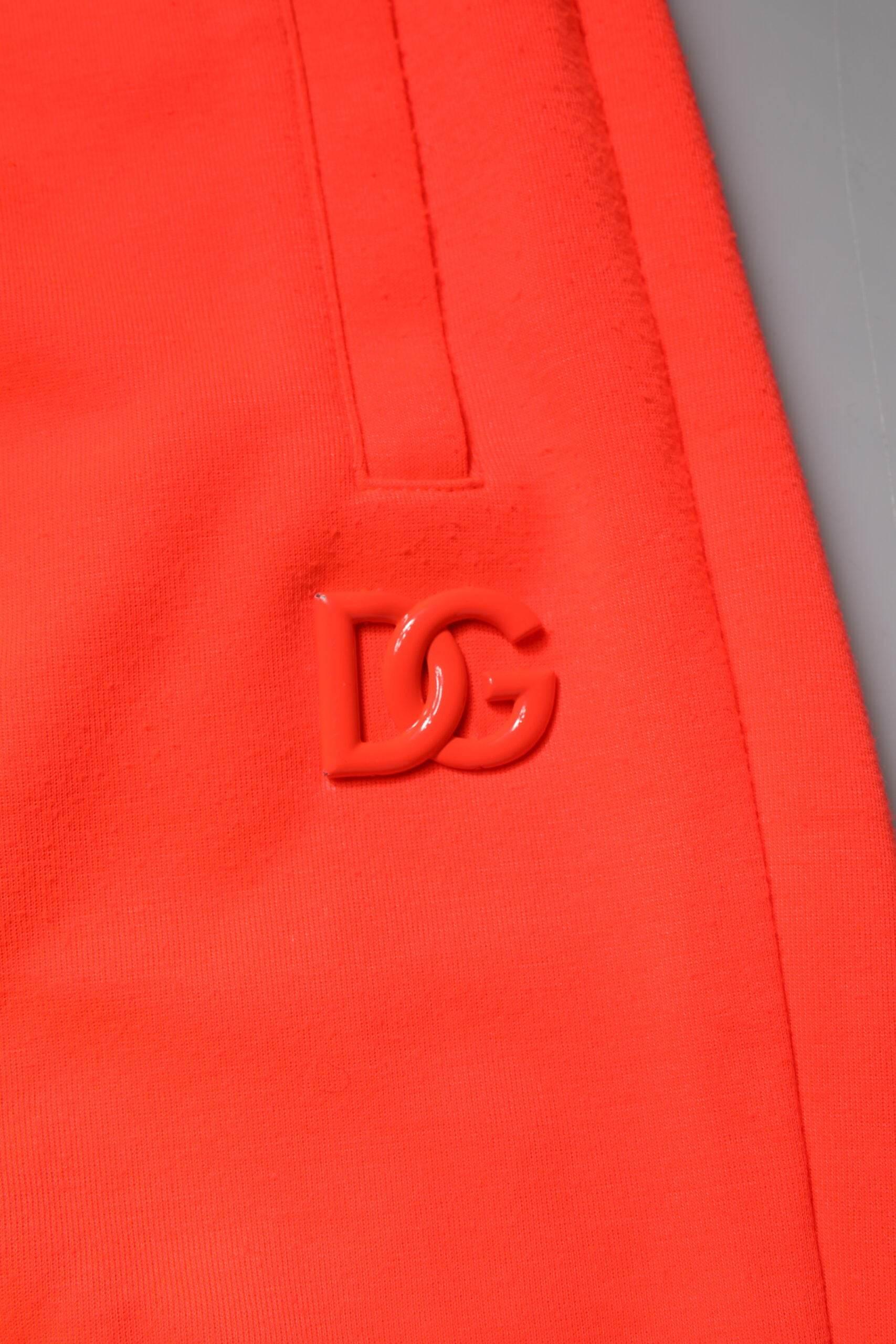 Dolce & Gabbana Red Polyester Mid Waist Men Bermuda Shorts - Hilstor
