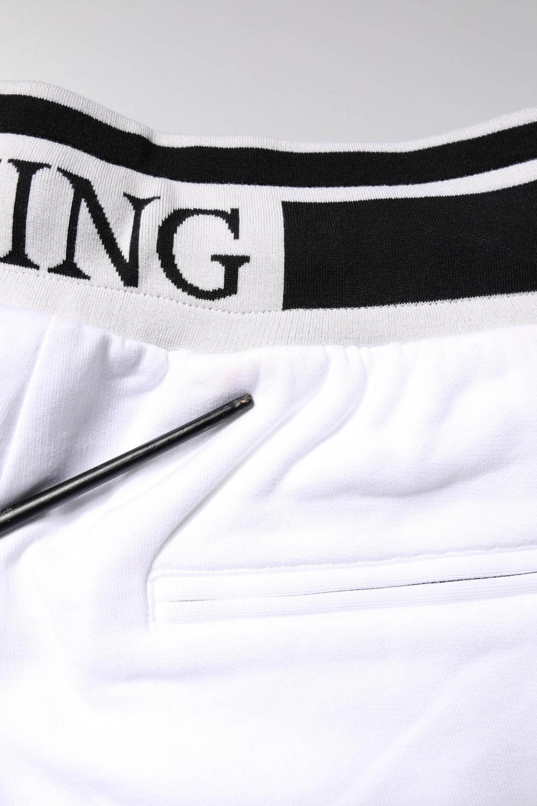 Dolce & Gabbana White King Cotton Bermuda Sweatshorts Shorts - Hilstor