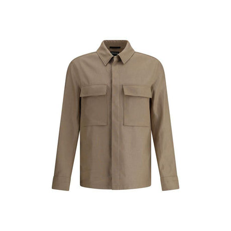 ZEGNA Linen Shirt Jacket - Hilstor
