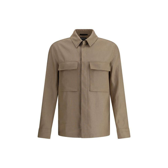 ZEGNA Linen Shirt Jacket - Hilstor