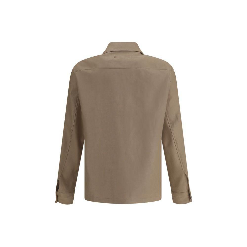 ZEGNA Linen Shirt Jacket - Hilstor