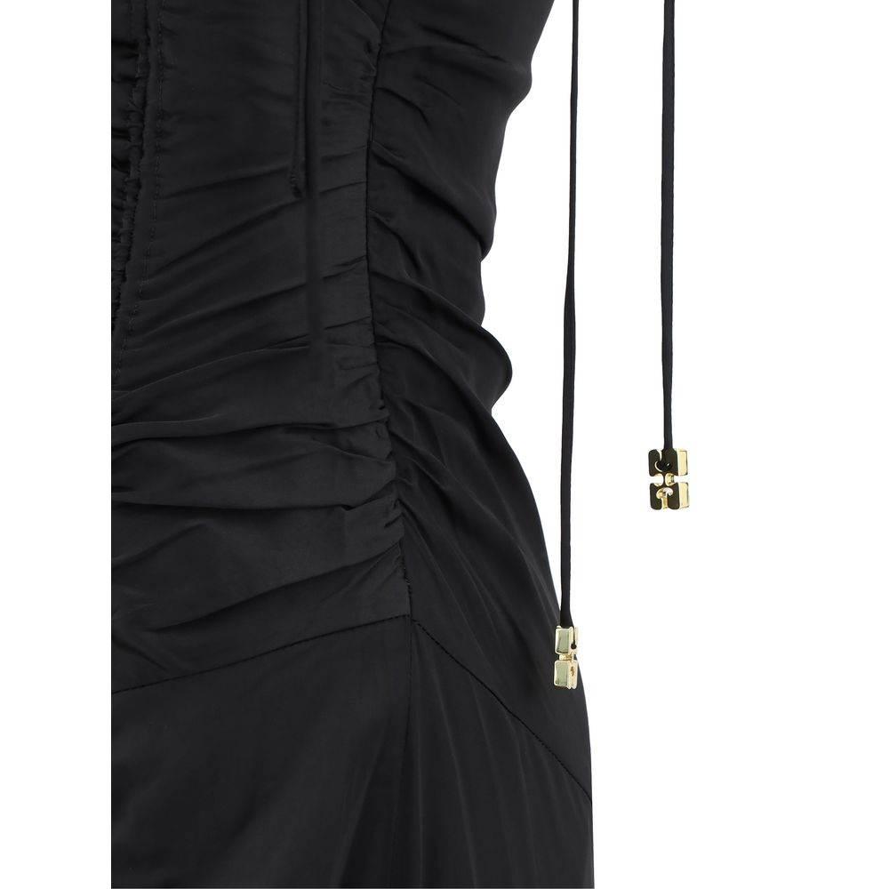 Ganni Satin Long Dress - Hilstor