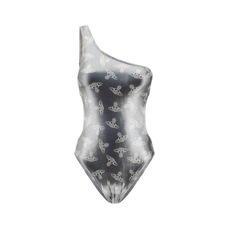 Vivienne Westwood Orb One-Shoulder Swimsuit - Hilstor