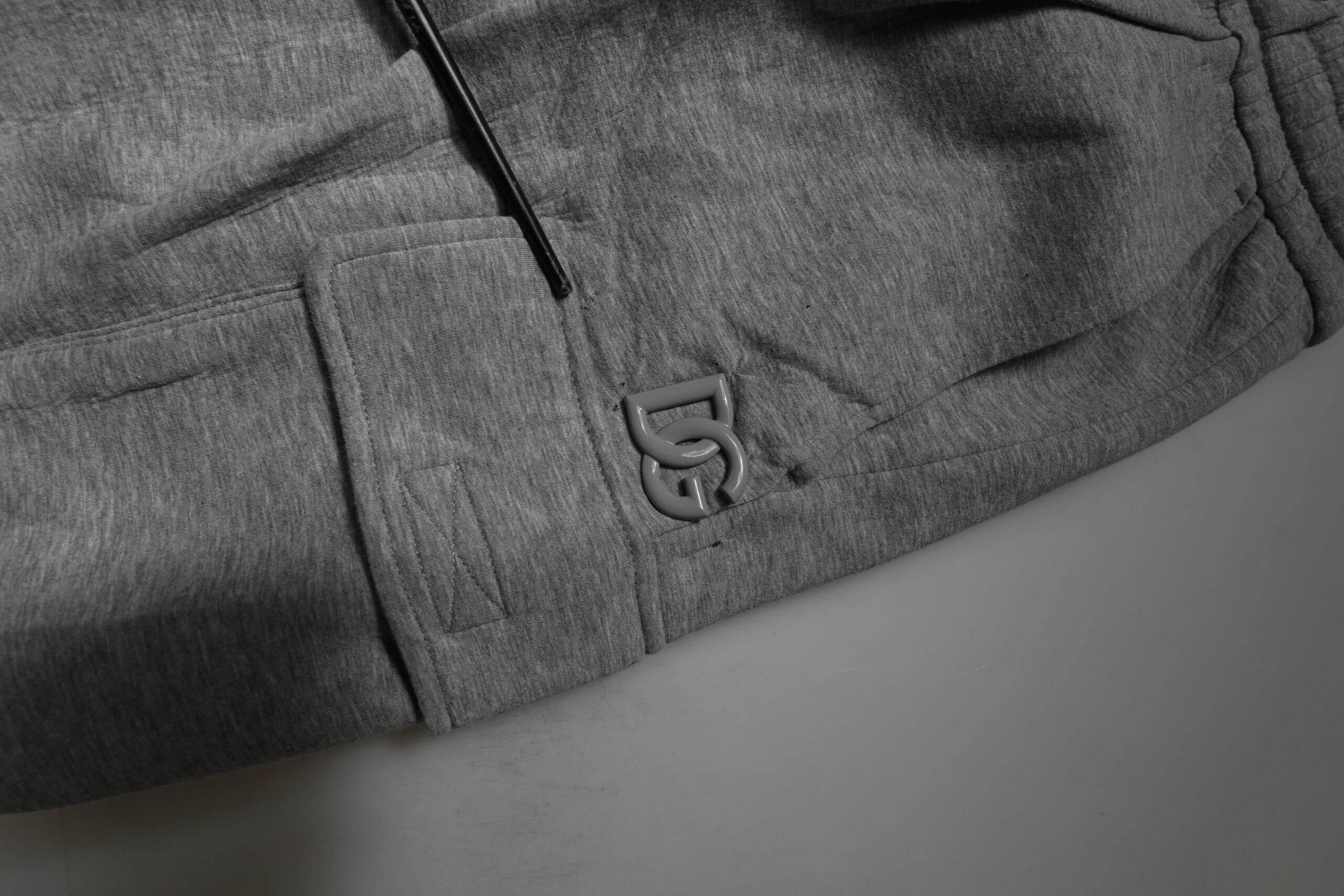 Dolce & Gabbana Gray Cotton Cargo Bermuda Sweatshorts Shorts - Hilstor