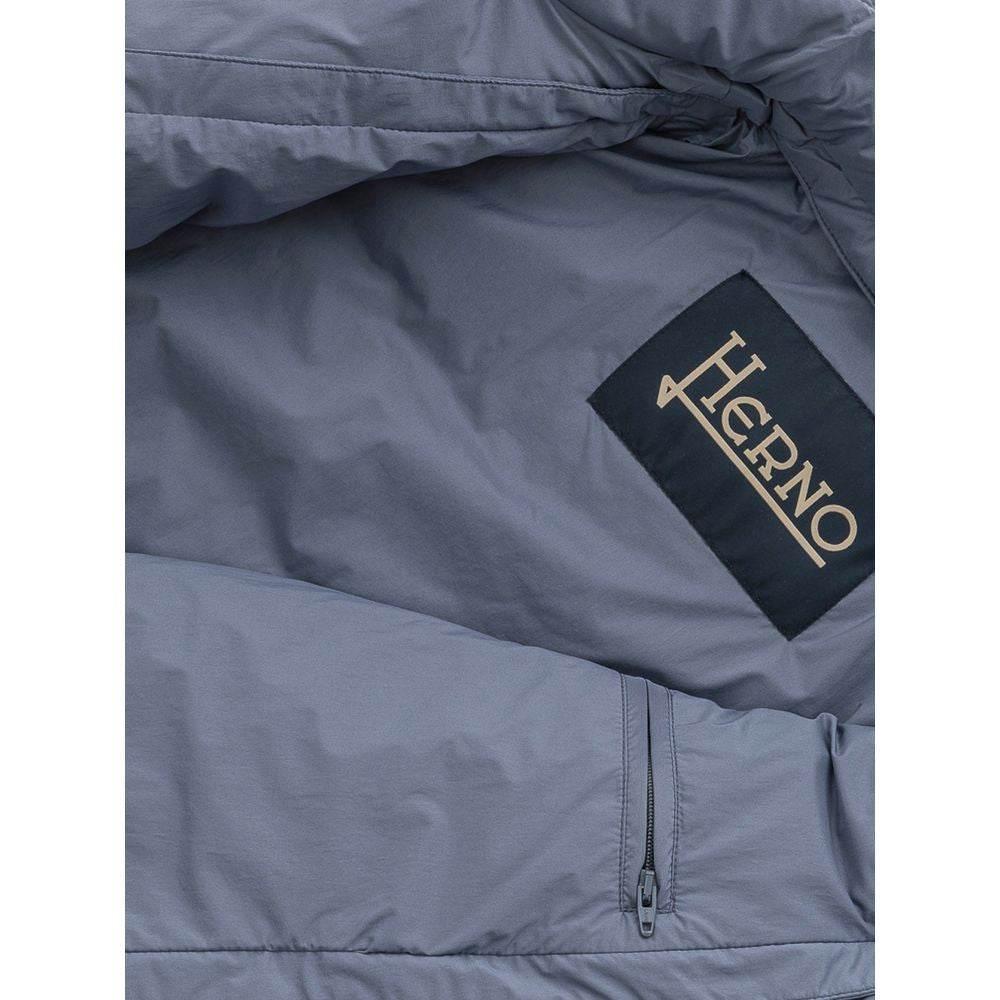 Herno Blue Polyester Jackets & Coat - Hilstor
