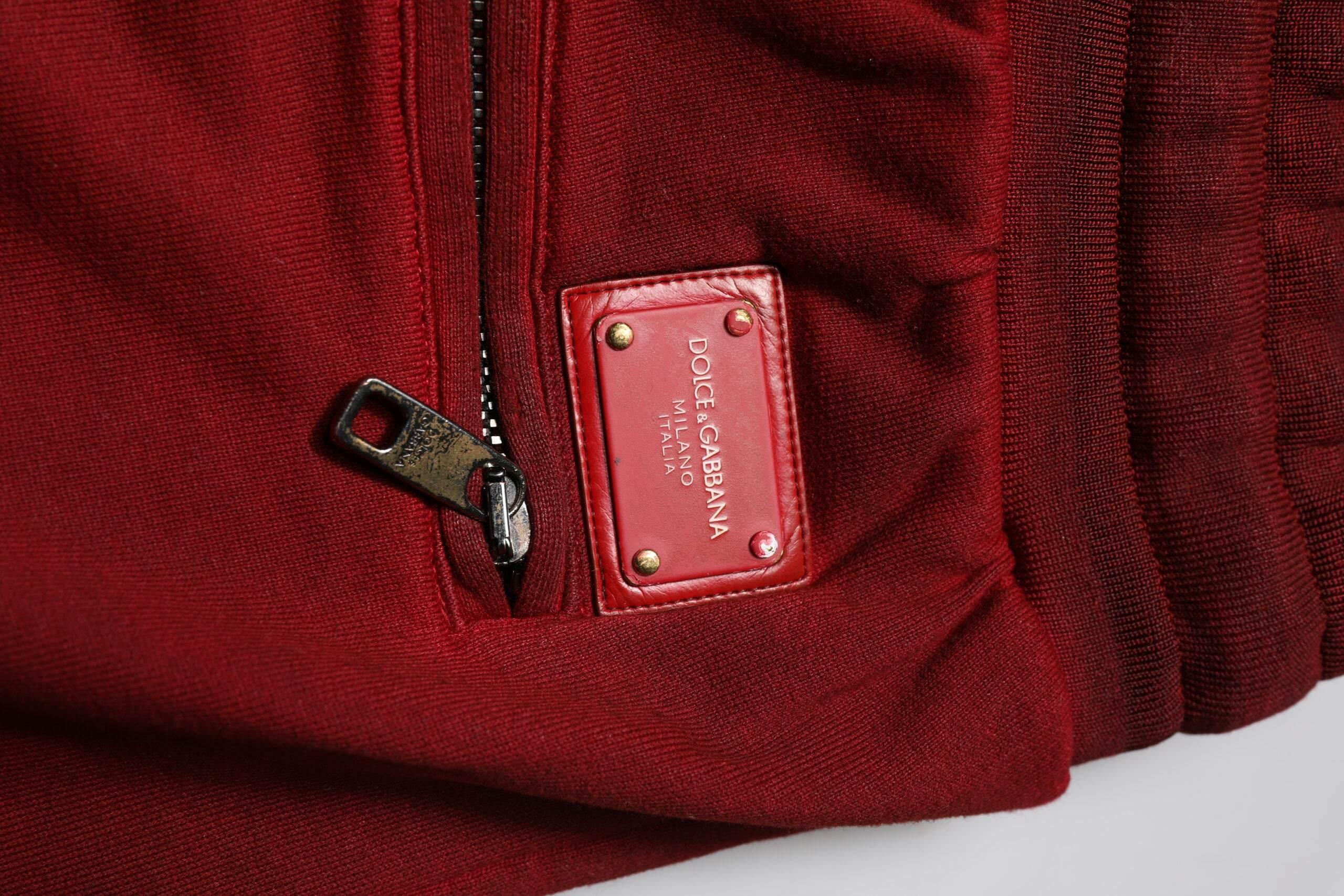 Dolce & Gabbana Bordeaux Cotton Bermuda Men Sweatshorts Shorts - Hilstor