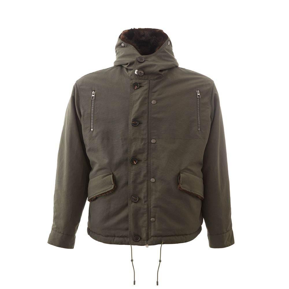Lardini Elegant Cotton Army Jacket for Men - Hilstor