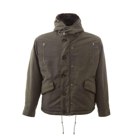 Lardini Elegant Cotton Army Jacket for Men - Hilstor