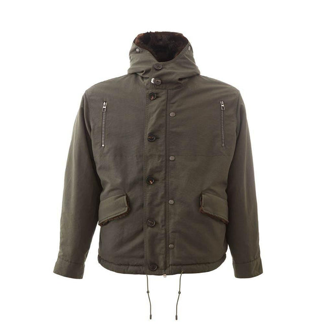 Lardini Elegant Cotton Army Jacket for Men - Hilstor