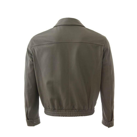 Lardini Green Leather Jacket - Hilstor