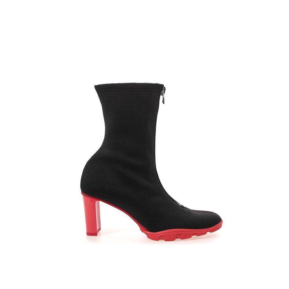 Alexander McQueen Black Neoprene Boot - Hilstor