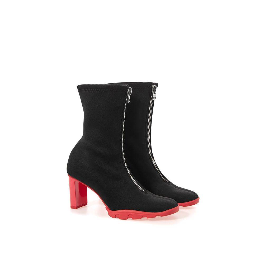 Alexander McQueen Black Neoprene Boot - Hilstor
