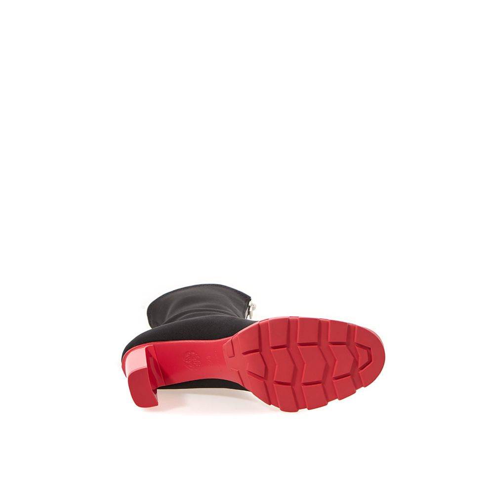 Alexander McQueen Black Neoprene Boot - Hilstor