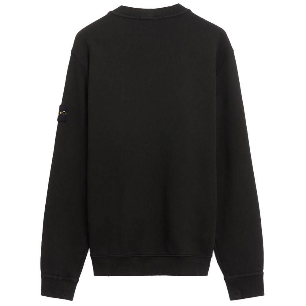 Stone Island Black Cotton Sweater - Hilstor