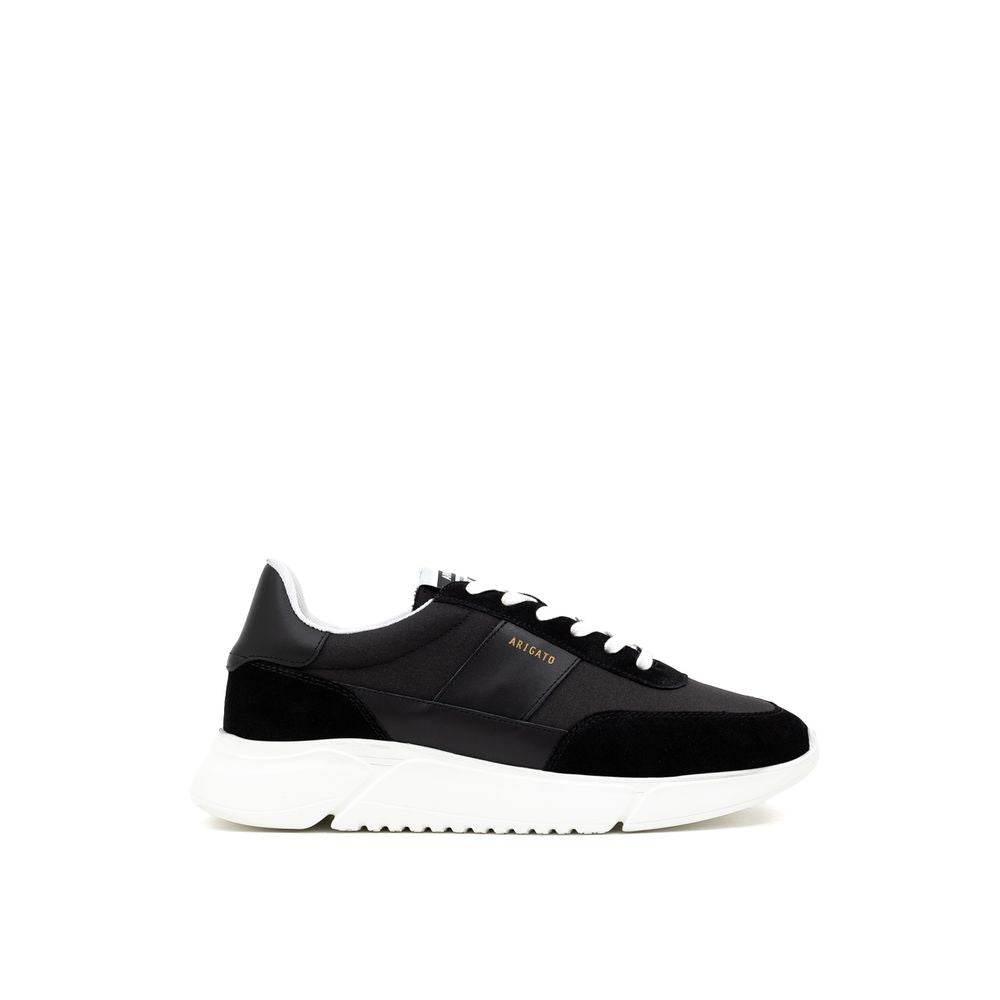 Axel Arigato Black And White Fabric And Leather Sneaker - Hilstor
