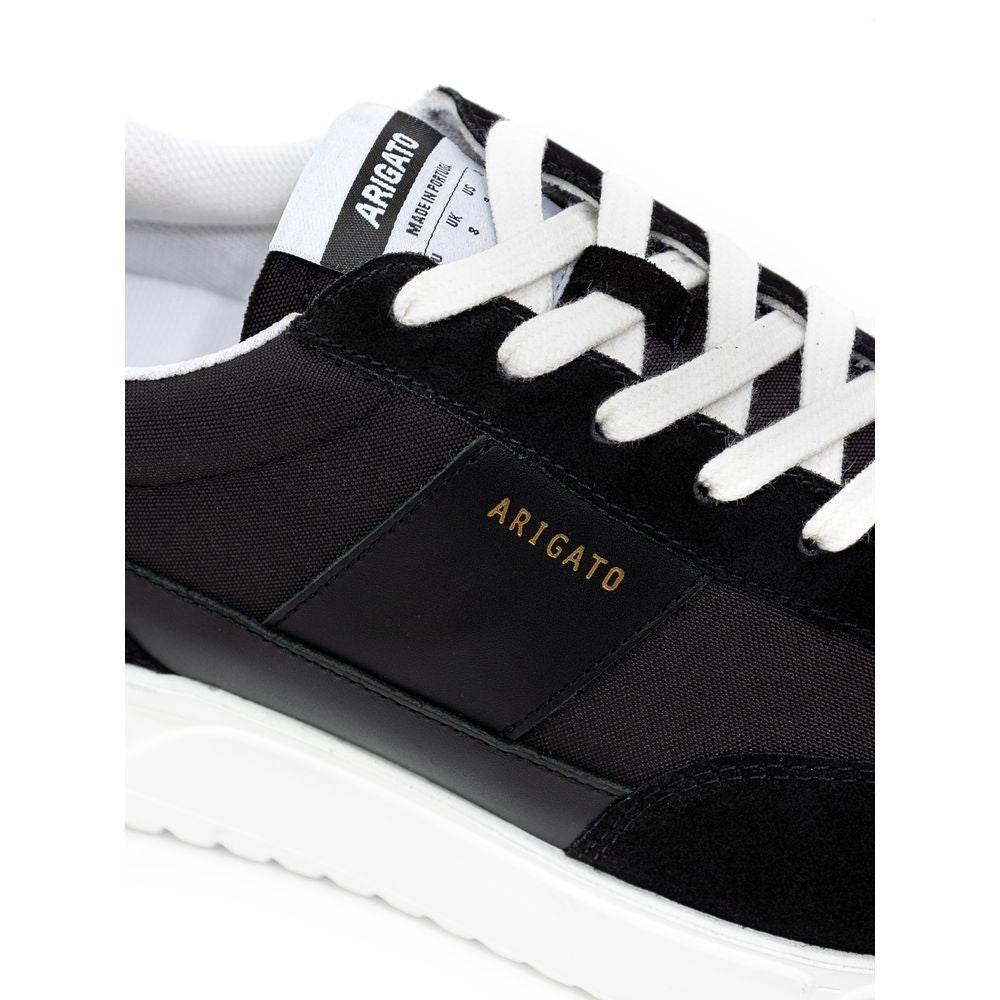 Axel Arigato Black And White Fabric And Leather Sneaker - Hilstor