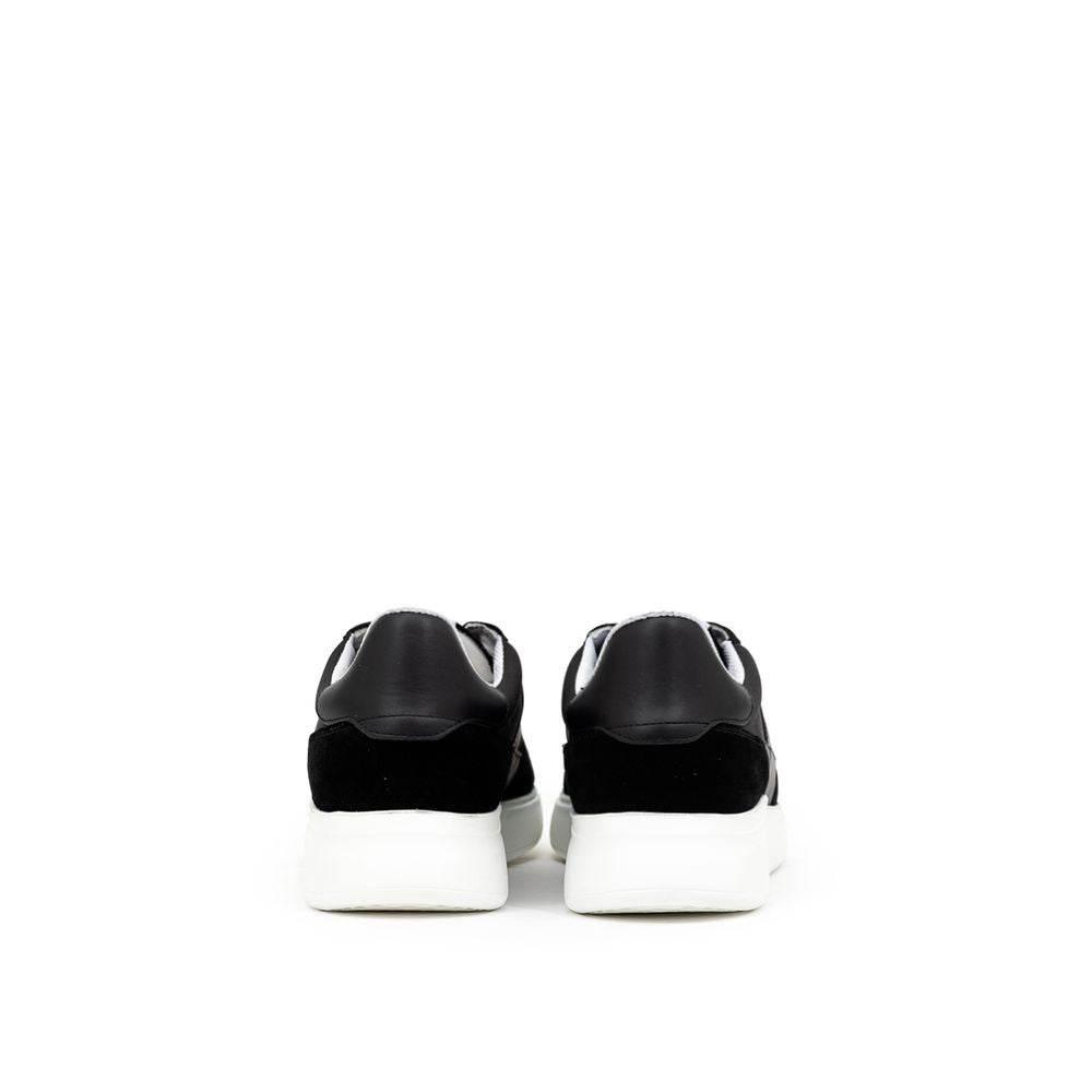 Axel Arigato Black And White Fabric And Leather Sneaker - Hilstor