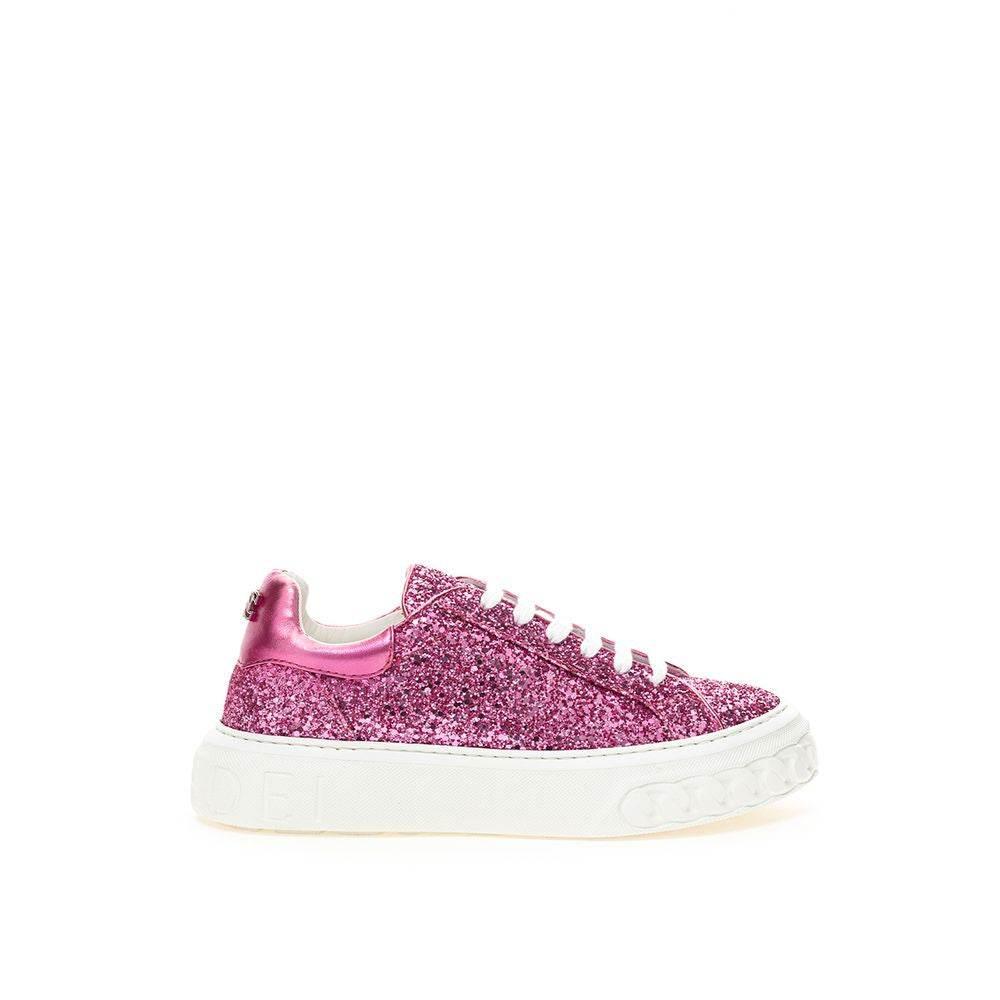 Casadei Fuchsia Elegance Leather Sneakers - Hilstor