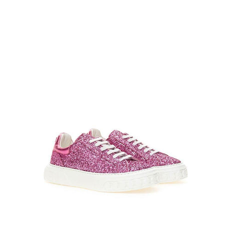 Casadei Fuchsia Elegance Leather Sneakers - Hilstor