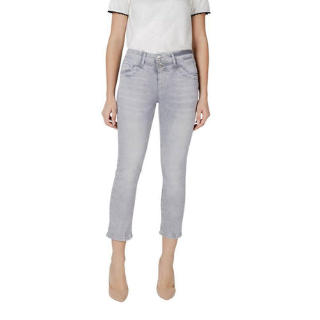 Street One Gray Cotton Jeans & Pant - Hilstor