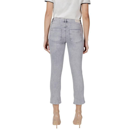 Street One Gray Cotton Jeans & Pant - Hilstor