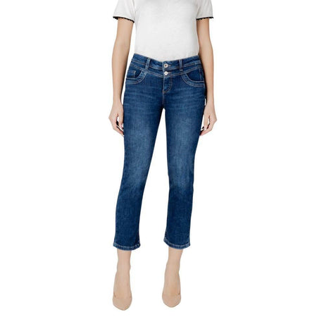 Street One Blue Cotton Jeans & Pant - Hilstor