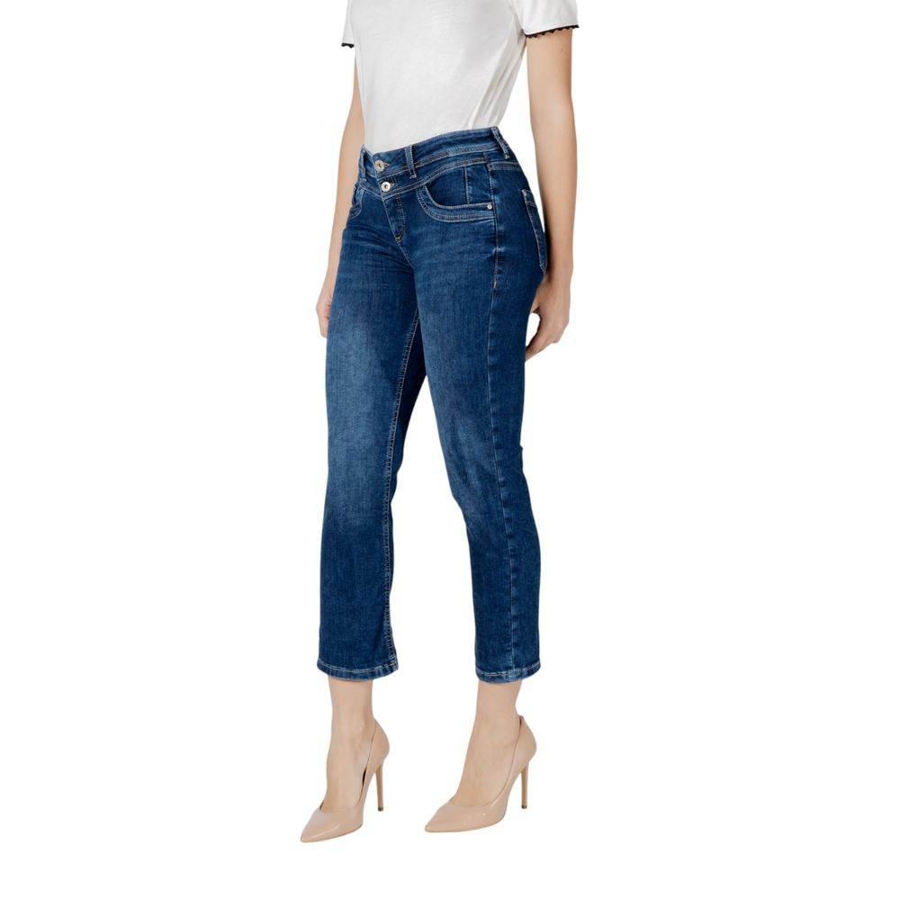 Street One Blue Cotton Jeans & Pant - Hilstor