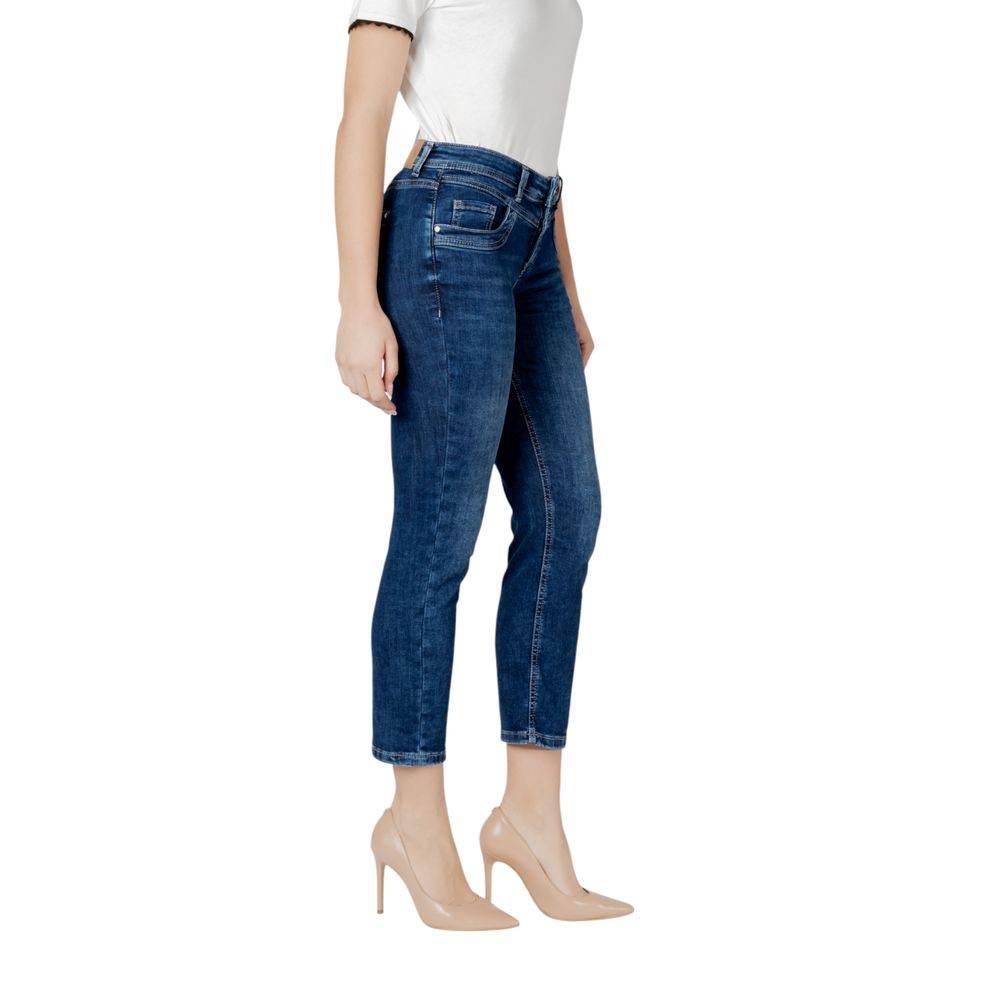 Street One Blue Cotton Jeans & Pant - Hilstor