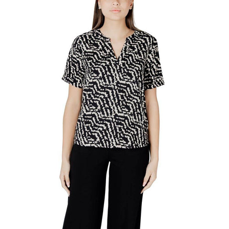 Street One Black Viscose Shirt - Hilstor