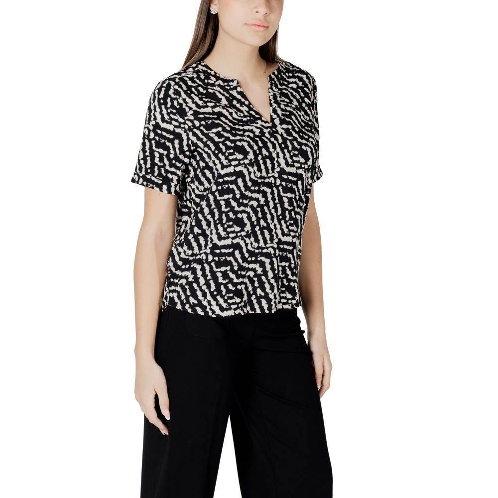 Street One Black Viscose Shirt - Hilstor