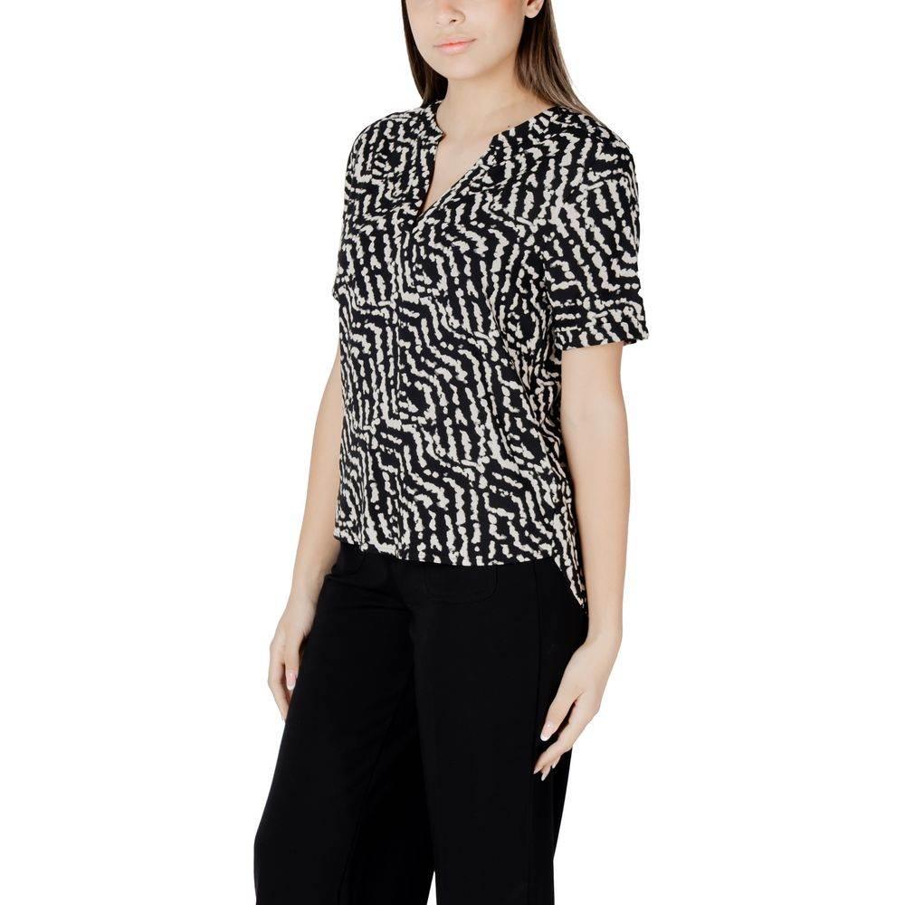 Street One Black Viscose Shirt - Hilstor
