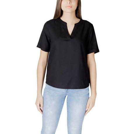 Street One Black Viscose Shirt - Hilstor